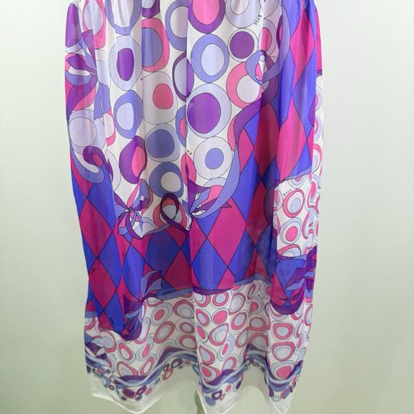 Emilio Pucci for Formfit Rogers 1960s Vintage Slip Dress Med Lingerie Sheer Mod - Picture 3 of 13